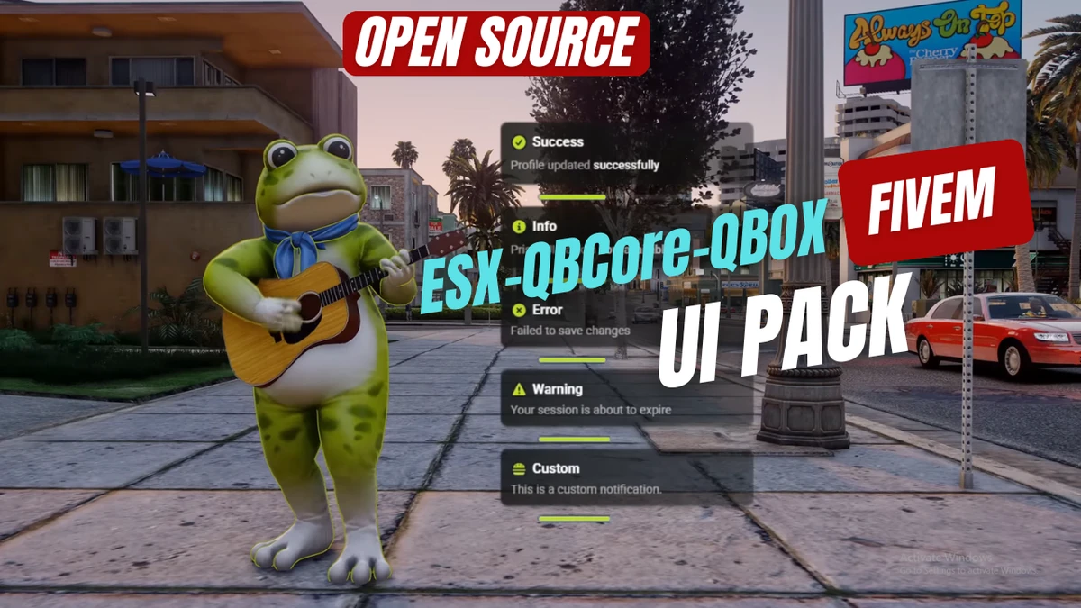 UI Pack FiveM | Open Source (ESX / QBCore / QBOX)